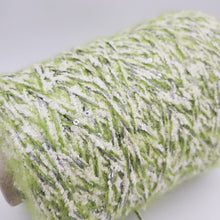  BOUCLE COTTON MIX YARN WITH PAILLETS