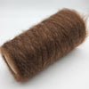 Cream-colored mohair and mulberry silk fiber from CRAFT MIND Super Kid Mohair & Mulberry Silk collection, 25g bundle.
