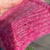 Close-up of the PROJECT BOX 631 Aster Mohair yarn from SIA CRAFT MIND Yarns, showcasing soft, luxurious Italian mohair fibers.